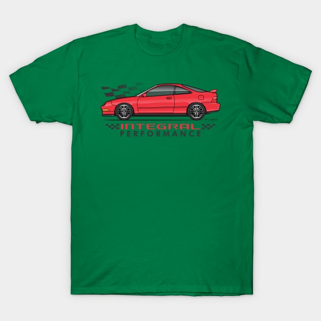 red performance T-Shirt by JRCustoms44